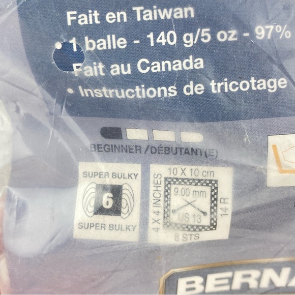 Bernat Cool Scarf Kit Blue Knit Scarf Blue NEW in package - Picture 7 of 8